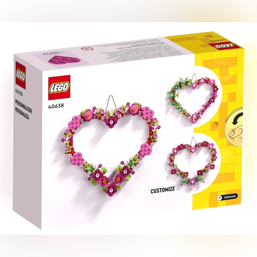 LEGO Floral Heart Wreath 40638 ~ New Valentines Day Mothers Day 254 pcs custom